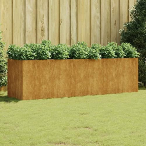 Xichuzi Jardinera Acero corten 280x80x80 cm, Huerto Urbano Terraza, Jardineras Exterior, Jardineria Maceteros, Mesa De Cultivo, Huerto En Casa 824540