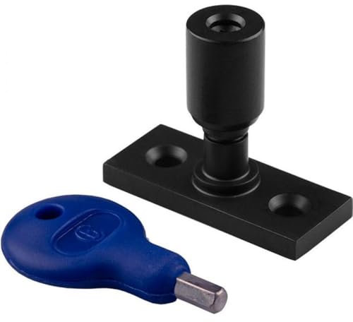 Carlisle Brass Locking Casement Stay Pin with Key (Matt Black)
