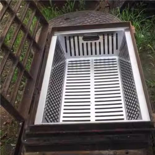 Filtre d'égout en acier inoxydable, panier de vidange anti-obstruction pour sortie d'eau de pluie et système de drainage de tranchée