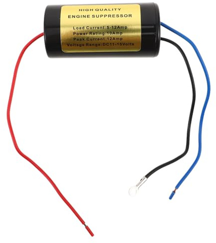 Operitacx Filtre Anti-Bruit pour Voiture Isolateur De Bourdonnement Alternateur Filtre Anti-Bruit Alimentation Électrique Réducteur De Bruit De Ligne pour Autoradio