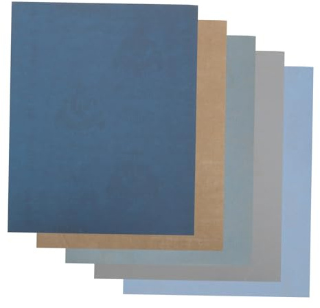 SHINEOFI 5piezas Lija De Carburo De Silicio Surtido Abrasivo Para Madera y Metal Uso Seco y Húmedo Para Pulir Superficies Automoción y Trabajos De Detalle