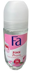FA Women Deo Roll-on Pink Passion in Glasflasche - 6er Pack (6 x 50 ml)