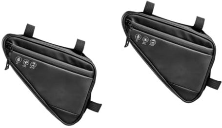 Kisangel 2stücke Fahrrad Werkzeugtasche Praktische Dreiecks-Tasche Für Mountainbike Und Rennrad Langlebige Aufbewahrungstasche Für Wichtige Utensilien Mit Reflektierenden Elementen Für