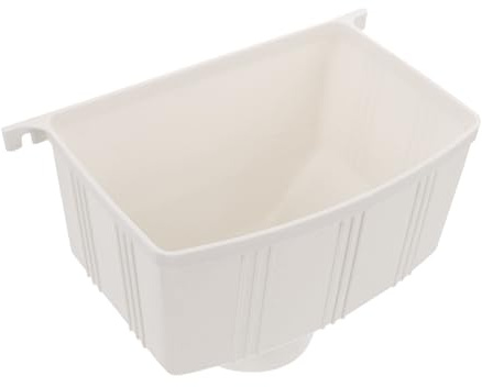 Uonlytech Connettore di Scarico della Grondaia in Plastico Bianco ad Alta Resistenza per Cisterna Acqua Piovana, per Edifici e Drenaggio Acqua