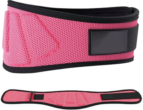 HBALDTEDC Gewichthebergürtel, Gewichthebergürtel for Männer und Frauen – Gewichthebergürtel zur Unterstützung des Rumpfes und des unteren Rückens, Workout-Taillengürtel for Gewichtheben(Rose Red,XL)