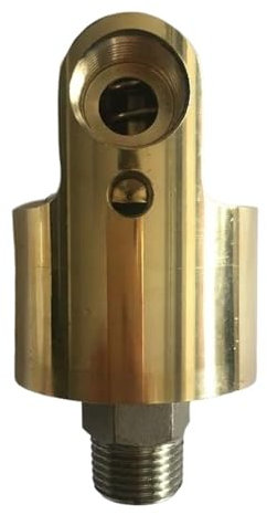 LEBMCBVTVV HD15 DN15 1/2 Zoll Drehgelenk 360 Drehgelenk Wasser Luft Öl Drehkupplung Spray Universalanschluss Messing Rotation Union(Right Thread)