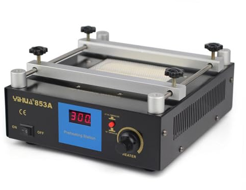 CHIMHOON Placa de calefacción electrónica de 450 W SMD PCB BGA, estación de precalentamiento, estación de precalentamiento de placa caliente, precalentador, precalentador, soldador de horno