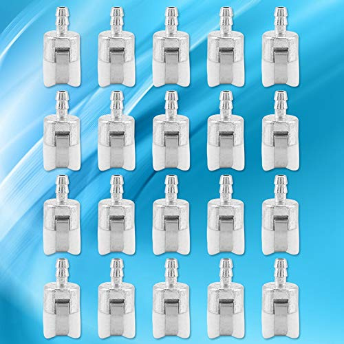 BAOFUYA Filtro del Combustibile in Metallo Sostenibile 20 Pezzi Filtro a Gas Eco per Correzione 13120519831 13120530830, Facile da Installare, 3/16 