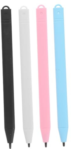 SEWACC Plastic Replacement Pens with Comfortable Grip and Universal Compatibility Stylus Pen Set 4pcs for Lcd Writing Tablet and Drawing Tablet for Kids and Summer Camps