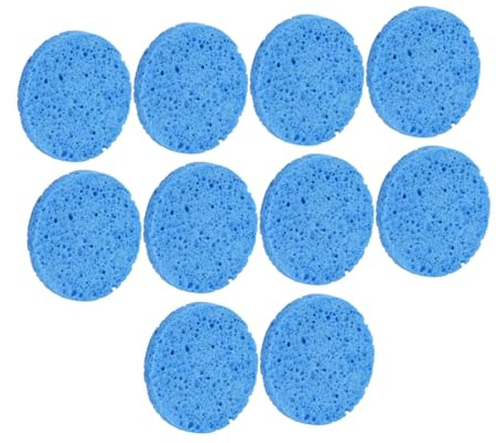 Gatuida 10 Stück Blaue Gesichtsschwämme aus Zellulose zur Gesichtsreinigung Wiederverwendbare Makeup Schwämme Sanft und Effektiv gegen Hartnäckiges Makeup