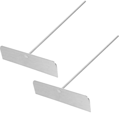 ARTIBETTER 2 piezas Espátula para Crepes y Panqueques de Acero Inoxidable Diseño T Herramienta Ergonómica para Esparcir Masa Cocina Doméstica y Profesional