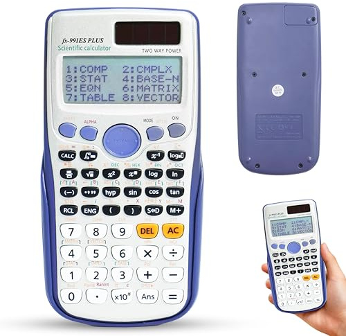 FX-991EX Scientific Calculator with 552 Functions, Advanced Scientific Calculator with 10+2 Screen Displays for Students, School, Office, Business Home Daily Use (White)