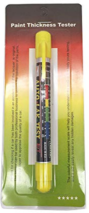 Domary Misuratore di Spessore del Rivestimento Tester per Vernice Penna Magnetica Rilevatore di Controllo Crash-test Leghe Alluminio