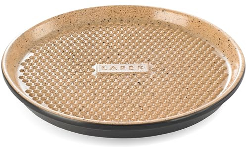 Römerkruka BBQ Plancha grillplatta med grillknoppar Ø 31,5 cm grillplatta av naturlig lera, svart