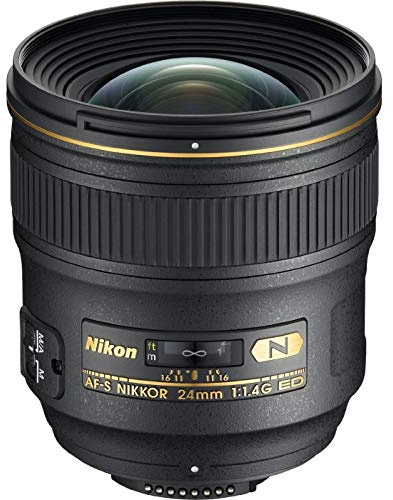 Nikon AF-S FX NIKKOR 24mm f/1.4G ED Wide-Angle Prime Lens for Nikon DSLR Cameras (Renewed)
