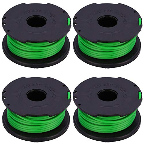SPARES2GO Spool & Line Refill for Black + Decker GL7033 GL8033 GL9035 STB3620L Grass Strimmer Trimmer (Pack of 4)