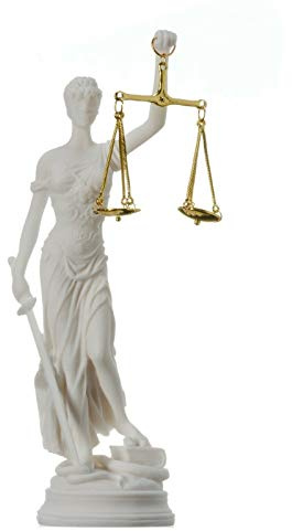 Griechische Göttin Themis Statue Figur Blinde Dame Gerechtigkeit Skulptur Anwalt Geschenk