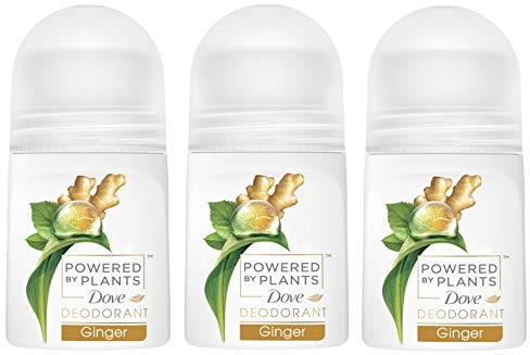 Dove Deo Roll-on Powered by Plants Ginger 3x50 ml (3er Pack) ohne Aluminiumsalze