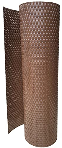 workingHOUSE Frangivista per Balcone in Polyrattan Altezza 80 cm - Telo per Ringhiera, Balcone e Terrazzo - Copertura Ringhiera del Balcone per Privacy - Facile da Installare (Marrone Chiaro, 80)