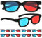 COHEALI 10 Piezas Gafas 3D Proyectores Gafas TV 3D 4k con Gafas Ligero Gafas De Juego Gafas De Cine 3D De Teatro Gafas Anaglifo Gafas Rojas Niño Computadora Abdominales Brillo De Labios