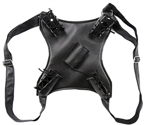 PU Leder Doppel Schwerter Scheide Scheide Halter für Cosplay Kostüm, Stil 2