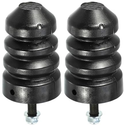 Hihaha Federbein-Puffer Für Ford Excursion 2000-2005 2 Stück | Schwarz, Gummi, Metall, Oberer Durchmesser 50,6mm, Unterer Durchmesser 62mm, Höhe 128mm, Gewindegröße M10x1.5