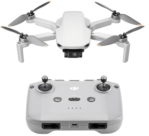 DJI Mini 4K, Drone with 4K UHD Camera for Adults, Under 249 g, 3-Axis Gimbal Stabilization, 10km Video Transmission, Auto Return, Wind Resistance, 1 Battery for 31-Min Max Flight Time