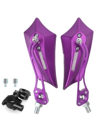 Seite Rückspiegel Universeller 10-mm-Adapter 7/8 Zoll Für Mountainbike-Elektrofahrrad, Fahrrad-Rückspiegel Mit Lenker Seitenspiegel Moped-Roller-Spiegel Lenkerendenspiegel (Size : 6)