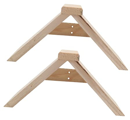 ibasenice 2pcs Wooden Pigeon Perch Stand for Pet Birds, Providing Safe and Comfortable Elevated Resting Place, Simple and Sturdy Synthetic Material Dove Rest Frame for Bird Cages