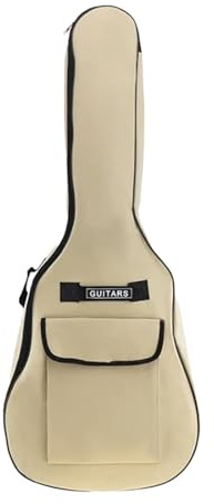 DXEHSEUY Gitarrentasche, Oxford-Stoff, Staubschutz für E-Gitarre, für Saiten, Notebook, Kapodaster, Beige, 106 x 42 x 13 cm, 106x42x13cm, Siehe Beschreibung