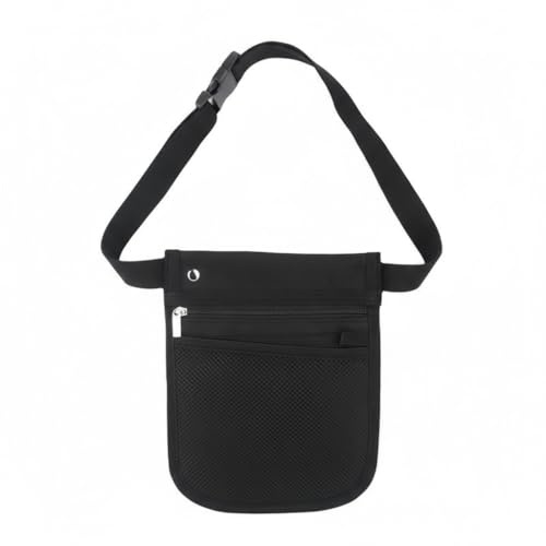 Medical Organizer Gürtel, Krankenschwester Tasche Werkzeugtasche Gürtel, Kellnertasche für Scheren und Pflegekit, Schwarz, 16,5x21cm