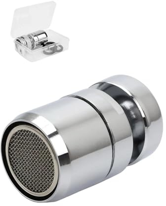 txuzong 22mm Luftsprudler für Wasserhahn, Anti-Rutsch-Design, Adapter für Küchenarmaturen und Badezimmerarmaturen mit M22 Außengewinde oder M24 Innengewinde