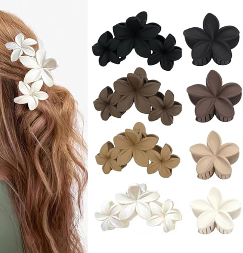 Blumen-Haarspangen, groß, hawaiianische Blume, Haarklammer für Damen, dünnes, dickes, lockiges Haar (groß und klein)