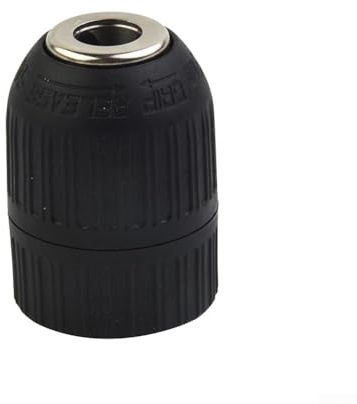 Minhe Mandrino per trapano senza chiave in acciaio temprato nero da 13 mm, 1/2-20 UNF, compatibile con trapani a batteria e trapani elettrici rotanti, cambio rapido e liscio