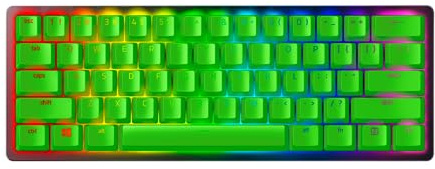 Razer Doubleshot PBT Keycap Upgrade Set for Mechanical & Optical Keyboards: Compatible with Standard 104/105 US and UK layouts - Razer Green