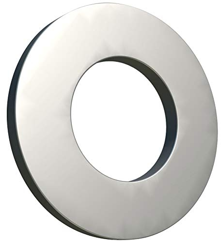 M16 Unterlegscheiben, DIN 125 ISO 7089, Verzinkter Legierter Stahl, U-Schutzblech Karosseriescheiben, Legierter Stahl, Plain Wide Round für Schrauben, Packung mit 5 Stück