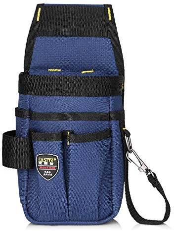 UBORSE Borse da Cintura Porta Attrezzi Piccola, Borsa Degli Attrezzi Multi-tasca con Cintura Regolabile, Borsa da Cintura Utensili Professionale Multifunzional per Elettricista, Blu