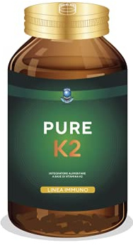SEB - PURE K2 - Integratore alimentare naturale di Vitamina K2 MK7-60 capsule. 100% vegetale, 100 mcg per capsula