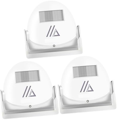 UKCOCO 3pcs Modern House Door Bell Infrared Sensor Smart Home Doorbells Double-Sided Adhesive Sticker Welcome Tones Easy Install