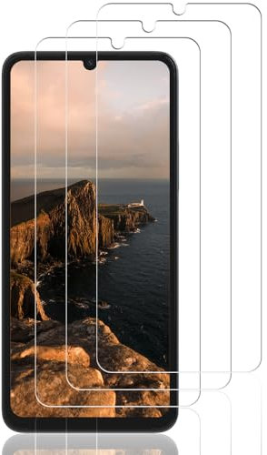Beukei Protector de Pantalla Compatible con Xiaomi Redmi 13C/ Poco C65, 3 Piezas Cristak Templado, [Cristal Dureza 9H] [Anti-Rayaduras] Screen Protector