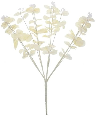 WYLFYJP Simulation Zamioculcas Blätter Hochzeitsdeko Gefälschte Pflanze Eukalyptuszweig Simulation Blätter Eukalyptusblätter Hochzeitsmittelstück Heimpflanzendekore Plastik Gefälschter