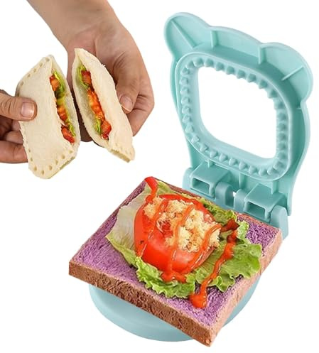 Taglierina e sigillatrice per panini - Taglierina per panini Taglierine per sandwich, per il pranzo per bambini, per sandwich per rendere uncrostabili, formine per biscotti per bambini