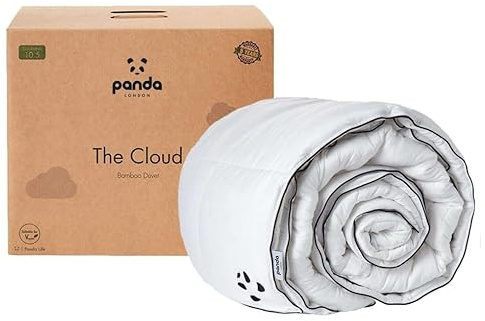 Panda Cloud bambu täcke för alla årstider - allergivänligt, termoregulerande, 10,5 Tog, 10-års garanti, UK King