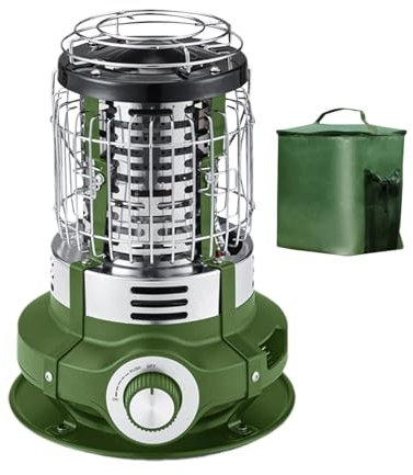 Krujecnt Chauffages d'extérieur pour terrasse,Chauffages de terrasse pour utilisation extérieure, Petits radiateurs, Chauffage de garage électrique portable 1500 W, poêle à chauffage rapide avec