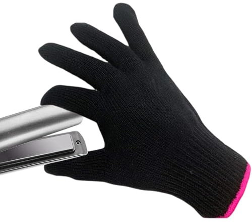 YEDJFFIYO Heat Protection Gloves for Hair Styling, Professional Heat Resistant Gloves, Up to 250°F