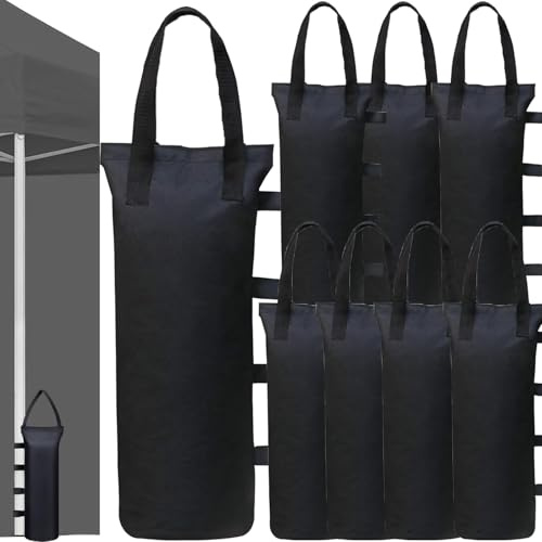 Cerkkapo 4 Stück Gewichte für Pavillon,50×20cm Pavillon Gewichte,Sandsäcke Pavillon,600D Oxford Verdicken Sandsack Pavillon Gewichte,Sandsack für Pavillon (8pcs)