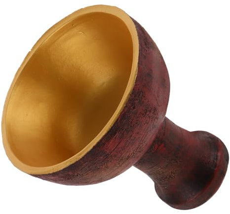 Mikinona Coppa Sacra in Resina, Oggetto Religioso Retro e Solenne per Riti Familiari, Contenitore Decorativo Facile da Posizionare, Vin Santo