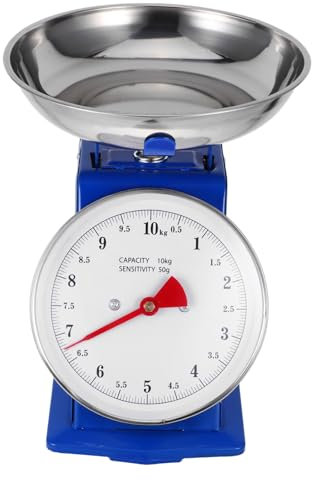 Healifty Balance Cuisine Mécanique Analogique 10 Kg Taille Moyenne En Métal Avec Bol Détachable En Acier Inoxydable Pour Ingrédients Secs Pâtisserie Et Préparation Culinaire