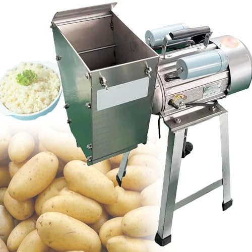 GBHJJ Schiacciapatate Elettrico, 1100 W, Albero di Macinazione e Ingranaggi in Acciaio Inossidabile Commerciale, Schiacciapatate Liscio, Delicato e Gustoso, Resa 100-200 kg/H