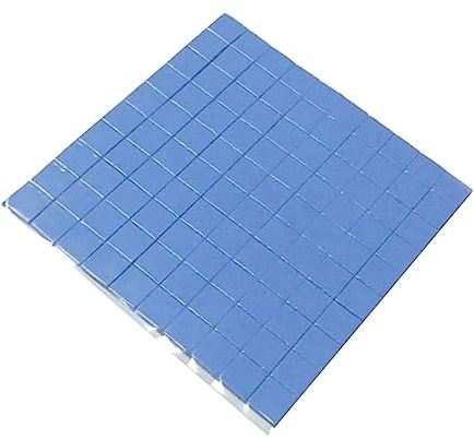 EXCEART 100 Pièces Tapis Thermique Silicone Conducteur Matelas de Conduction Thermique pour GPU CPU LED Découpe Personnalisable et Haute Élasticité Remplacement pour Dissipateurs de